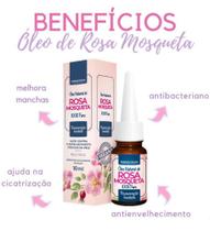 Óleo Natural De Rosa Mosqueta Puro 10ml Dermacream Vegano - Niraj