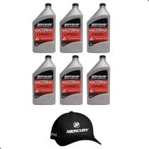 Óleo Náutico TCW3 2T Quicksilver Kit 6L Grátis Boné Mercury