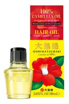 Óleo Oshima Tsubaki de Semente de Camélia 100% Puro 60 mL para Cabelo e Pele