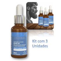 Óleo Para Barba Grandha com 3 Vita Hominis Brilho de Textura 30ml Óleo Para Barba Grandha com 3 Vita Hominis Brilho de Textura 30ml