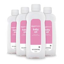 Óleo para bebês Amazon Basics Mild & Gentle 414 ml (pacote com 4)
