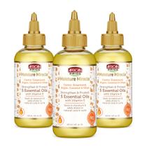 Óleo para cabelo African Pride Moisture Miracle 5 Essential x3 120mL Óleo para cabelo African Pride Moisture Miracle 5 Essential x3 120mL