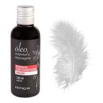 Óleo para massagem feitiços de morango com champagne 120ml Mais vendido - Pós banho