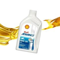 Oleo para moto shell advance 4t ax6 10w-30 (sl/ma2)