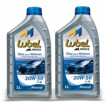 Óleo Para Motores 20W-50 API SL Mineral Lubel 1 Litro - 2 Unidades