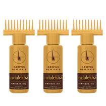 Óleo para o cuidado do cabelo INDULEKHA Bringha 100mL (pacote de 3) Óleo para o cuidado do cabelo INDULEKHA Bringha 100mL (pacote de 3)