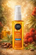 Óleo para os cabelos fantástico zarb, 60ml, nutrição e brilho, repara o frizz, várias fragrâncias. fragrância:rícino 60m