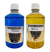 Óleo Para Unção Mirra + Bálsamo Combo 500ml Cada Frasco Santificação