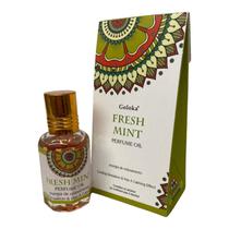 Óleo Perfumado Indiano Goloka Fresh Mint com 10 ml - Lua Mística - 100% Original - Loja Oficial