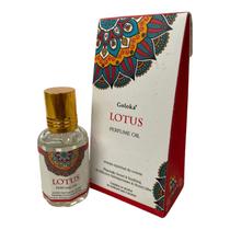 Óleo Perfumado Indiano Goloka Lotus Com 10 ml - Lua Mística - 100% Original - Loja Oficial