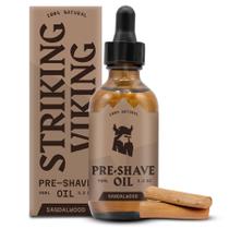 Óleo pré-barbear Striking Viking Sandalwood 100ml para homens