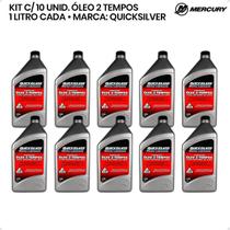 Óleo Quicksilver Tcw3 2 Tempos 1 Litro Kit C/10 - Mercury