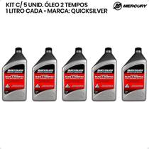 Óleo Quicksilver Tcw3 2 Tempos 1 Litro Kit C/5 - Mercury