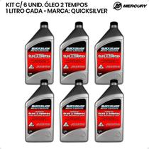 Óleo Quicksilver Tcw3 2 Tempos 1 Litro Kit C/6 - Mercury