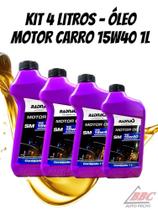 Óleo Radnaq 15w40 semi sintético API SM carro Kit 4 L carro