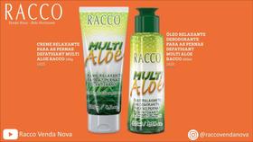 Óleo Relaxante Desodorante para as Pernas Defatigant Multi Aloe Racco, 100ml