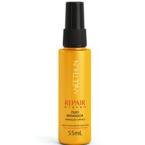 Óleo Reparador Multifuncional Repair System 55mL Aneethun hidrata nutre recupera os fios e reduz pontas duplas