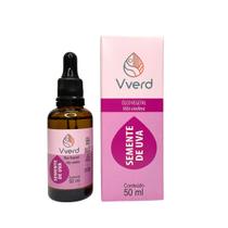Óleo Semente de Uva 50ml Vverd Natural, Hidratante e Carreador