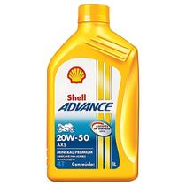 Óleo Shell Ax5 4 Tempos 20w50 1 Litro Mineral Advance