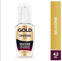 Óleo Silicone Compridos + Fortes Niely Gold 42ml Evita Pontas Quebradiças Anti-Frizz e Filtro UV Repara Pontas Duplas