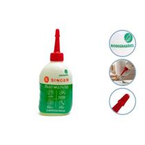 Óleo Singer Multiuso Biodegradável 100ml Lubrificante para Máquina de Costura Bicicleta e Ferramentas Domésticas Vegetal Óleo Singer Multiuso Biodegradável 100ml Lubrificante para Máquina de Costura Bicicleta e Ferramentas Domésticas Vegetal