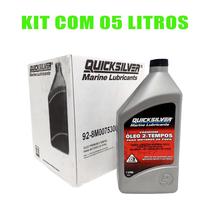 Óleo TCW3 Quicksilver 2 Tempos Motor de Popa Kit Com 5 Lts