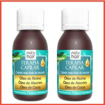 Óleo Terapia Capilar Natuhair 60ml x2 un Crescimento Acelerado Hidratação Nutrição Antifrizz