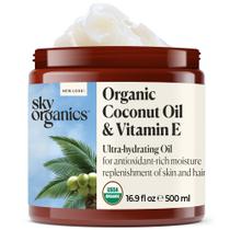 Óleo Ultra-Hidratante Sky Organics de Coco e Vitamina E - 500ml