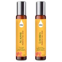 Óleos Essenciais Prontos Acalmar e Lavanda Roll On 10ml