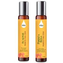 Óleos Essenciais Prontos Acalmar e Pimenta Rosa Roll On 10ml