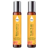 Óleos Essenciais Prontos Bergamota, Ylang Ylang Roll On 10ml Óleos Essenciais Prontos Bergamota, Ylang Ylang Roll On 10ml