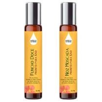 Óleos Essenciais Prontos Erva Doce, Noz-Moscada Roll On 10Ml