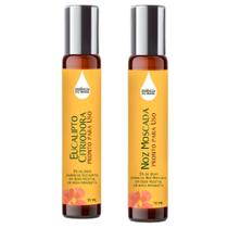 Óleos Essenciais Prontos Eucalipto, Noz-Moscada Roll On 10Ml