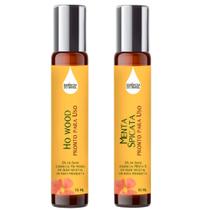 Óleos Essenciais Prontos Ho Wood e Menta Roll On 10ml