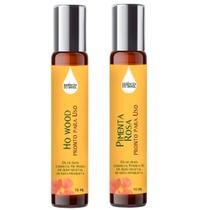 Óleos Essenciais Prontos Ho Wood E Pimenta Rosa Roll On 10Ml Óleos Essenciais Prontos Ho Wood E Pimenta Rosa Roll On 10Ml