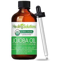 Óleos orgânicos de soluções curativas de óleo de jojoba 118 ml para pele capilar Óleos orgânicos de soluções curativas de óleo de jojoba 118 ml para pele capilar