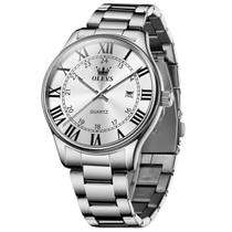 Olevs relógios masculinos originais escala romana simples Olevs relógios masculinos originais escala romana simples