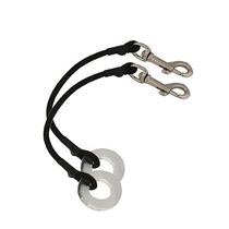 Olhal de vidro com cabo elástico 30 cm, par, preto, TACO Marine