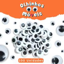 Olhinhos Móveis Para Artesanato - 10Mm Pacote Com 100 Unidades - NYBC