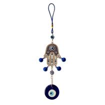 Olho Grego Com Mão Hamsá Mão De Fátima Para Pendurar 35cm