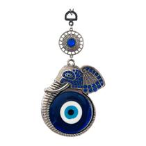 Olho Grego Elefante Proteção Mau-Olhado Para Pendurar 20cm