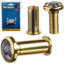 Olho Magico 180º De Metal Para Porta 35 A 60Mm Dourado