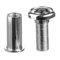 Olho Magico Para Porta Madeira 35 Até 60mm Cromado 180 Graus