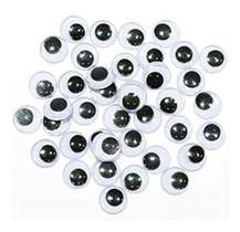 Olho Móvel 8mm 100 Unidades Artesanato, Escola, Brincadeiras