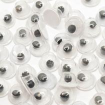 Olho Móvel Para Artesanato Plástico 4mm 600pçs 12g