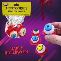 Olhos com sangue kit C/5 unidades Halloween