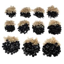 Olhos De Segurança De Plástico Preto 5-18mm Para Bonecas Brinquedos Amigurumi Kit Diy Artesanato 50