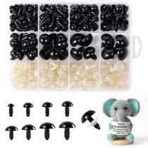 Olhos de segurança XKDOUS 6-18 mm, 130 peças para artesanato DIY