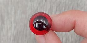 Olhos de vidro vermelho (100 unidades) Olhos de vidro vermelho (100 unidades)