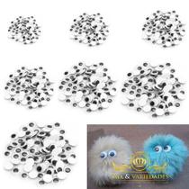 Olhos Móveis 100un Para Amigurumi Artesanatos